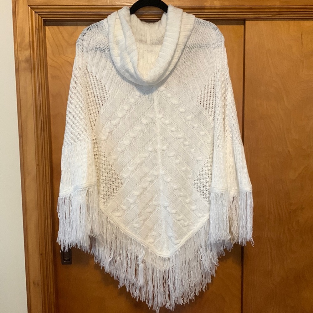 Knitted poncho